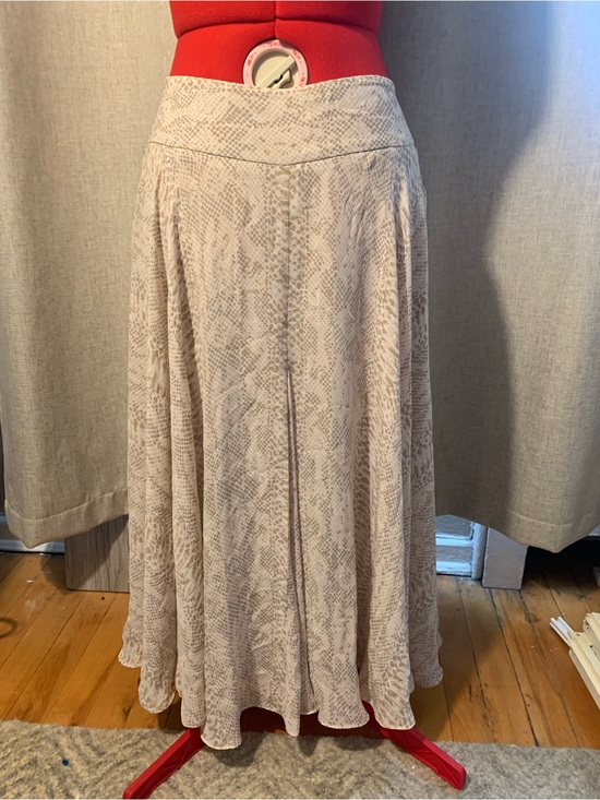 Ann Taylor Dresses & Skirts - Ann Taylor Beige Snake-Print Maxi Skirt